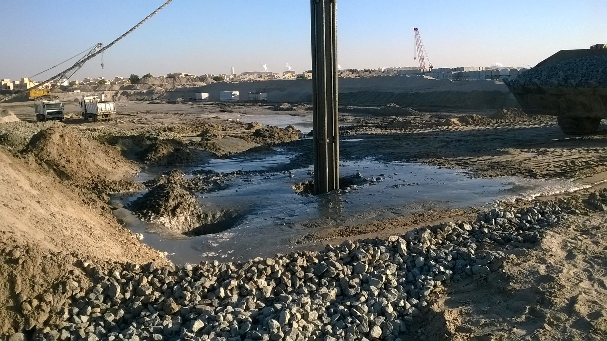 Vibro stone column installation for ground improvement